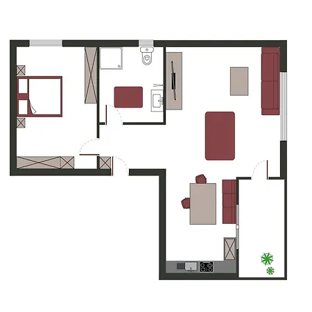 Sportpension Rubin Lägenhet Sölden
